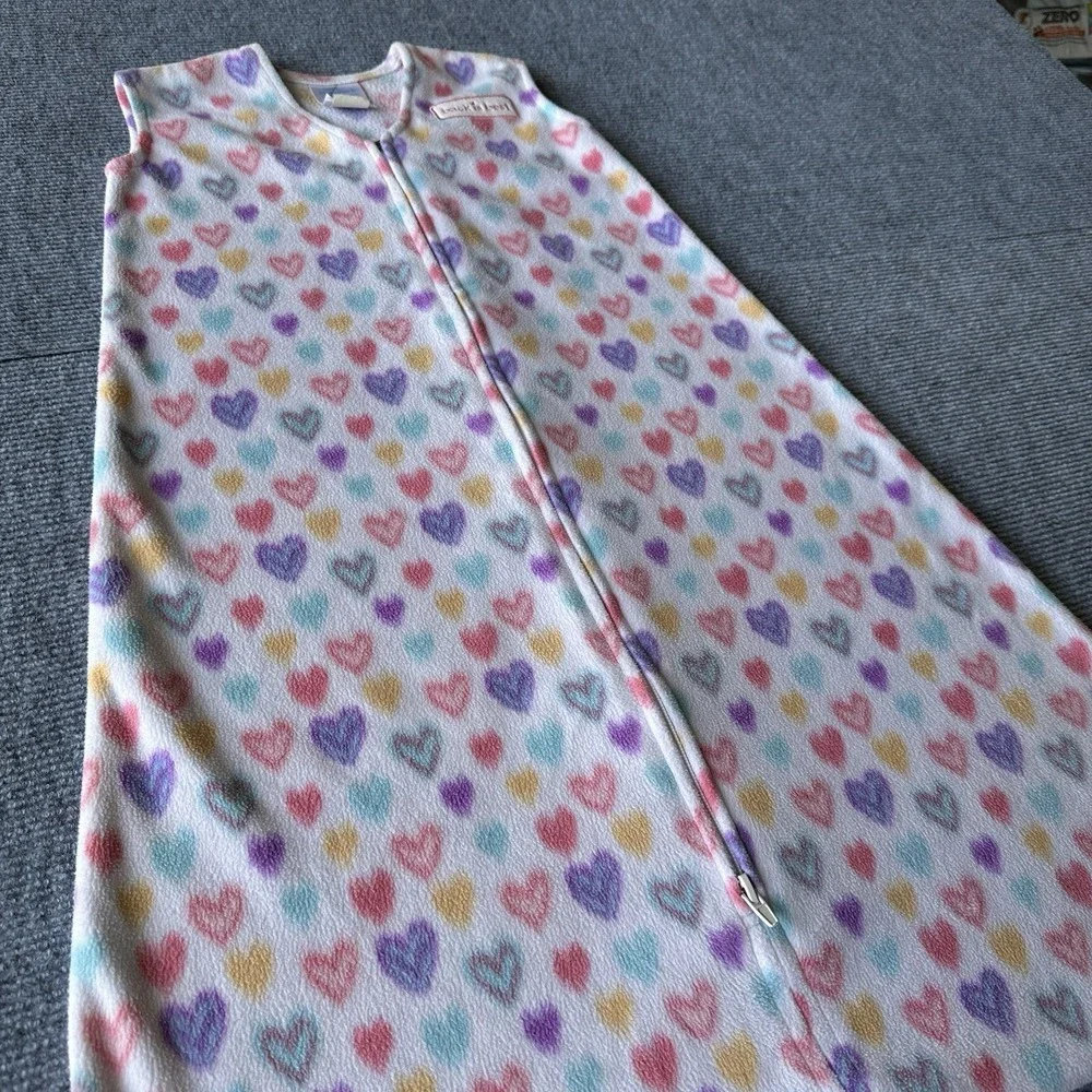 HALO SleepSack Wearable Blanket Fleece Hearts Multicolor 6-12 Months